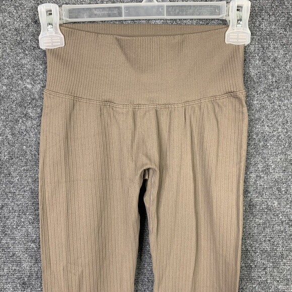 Unbranded Ribbed XS Compression Tights Women Tan Wide Waist - Picture 2 of 5